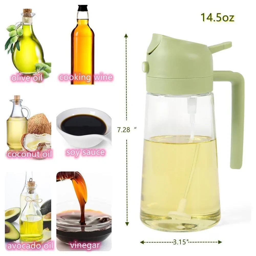 2 in 1 Oil dispenser kitchen spray (500ml) Buy 1 Get 1 Free
