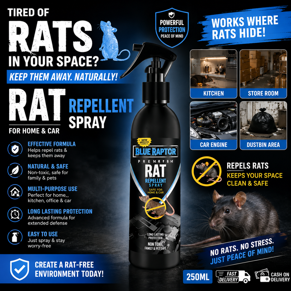 Rat Repellent for Home and Car Spray Pest Control 250ML