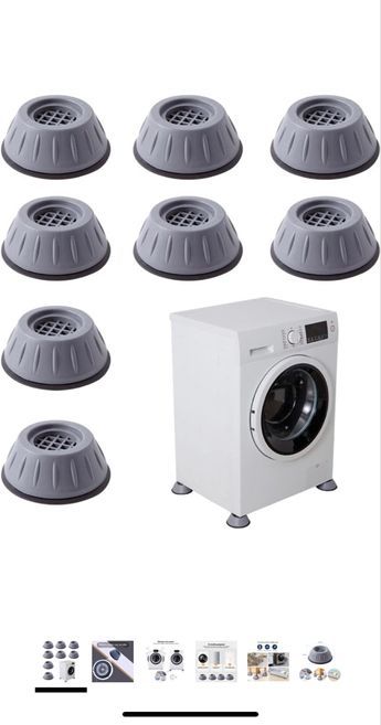 Anti-Vibration Washing Machine Feet Pads – Pack of 4