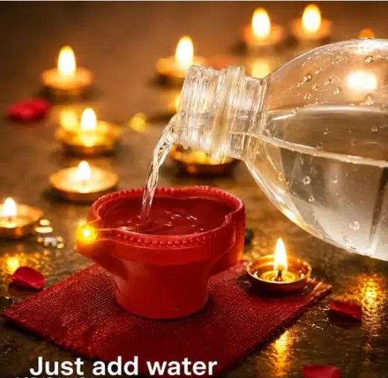 Magic Water Sensor LED Diya – Pack of 12 | Just Add Water & Watch It Glow