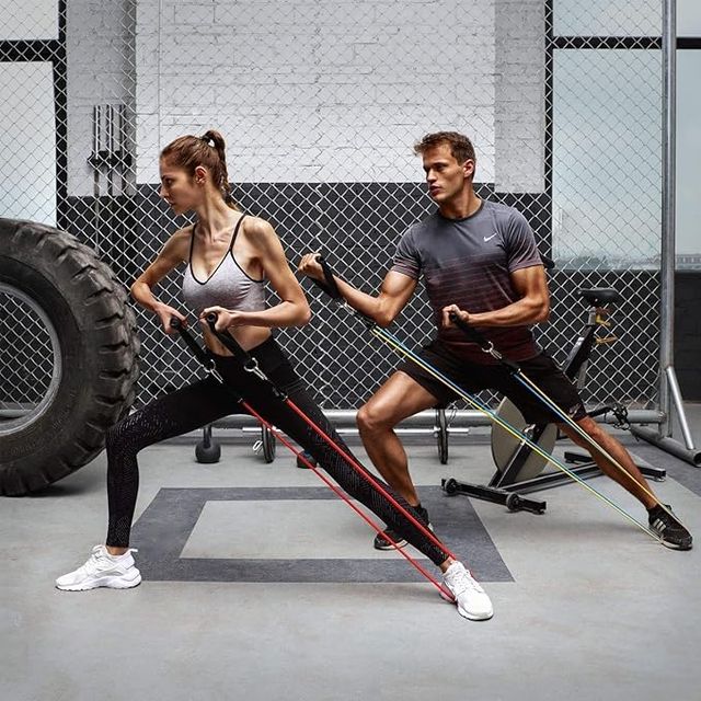 BUILD STRENGTH. TRAIN ANYWHERE. Resistance Bands Workout Set for Men & Women