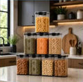 Premium Airtight Kitchen Storage Containers – 1100 ML Each | Set of 8