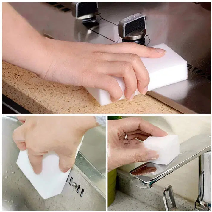 Magic Eraser Cleaning Sponge – Just Add Water for Easy Home Cleaning | Pack of 4