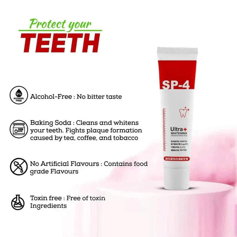 Probiotic Ultra Whitening Toothpaste (Buy 1 Get 1 Free)