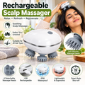 4-Head Electric Scalp Massager  Rechargeable Waterproof Head & Body Massager