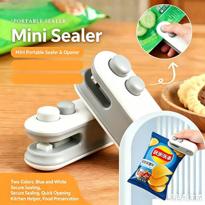 2 in 1 USB Rechargebale Bag Sealer & Cutter | Keep Snacks Fresh Anytime