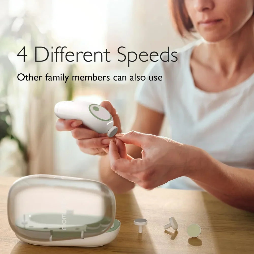 Rechargeable + Gentle Filing + Easy Baby Nail Care